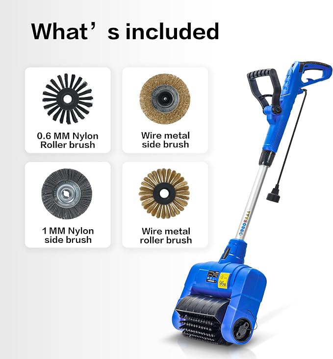 Grout Cleaner Machine with Grout Brush, Heavy Duty with Wire Surface Brush - Image 4