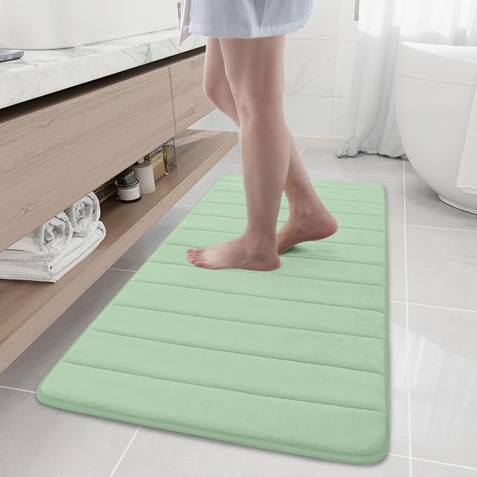Buganda Memory Foam Bath Mat, Ultra Soft and Non-Slip Bathroom Rugs, Water by Buganda