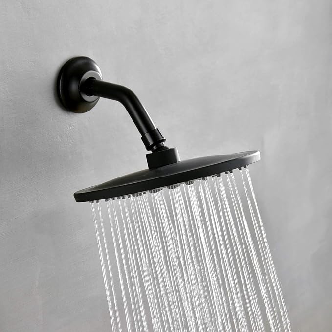 BESTILL Wall Mounted 6 Inch Extension Shower Head Arm, Shower Arm and Flange - Image 4