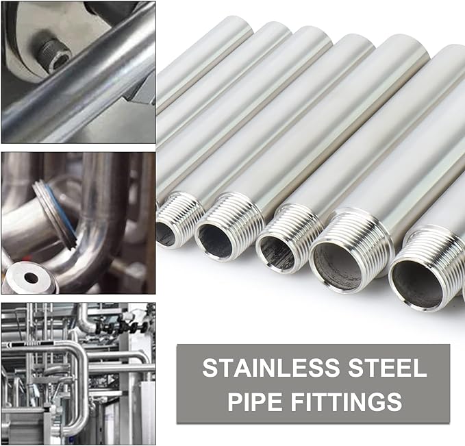 TAISHER 2PCS Stainless Steel Pipe Fittings, 3/8" NPT Male x 3/8" NPT Female - Image 6