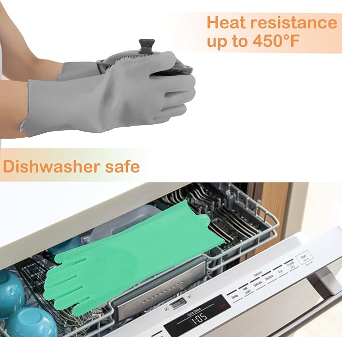 Pet Grooming Gloves, Dog Bathing Gloves - Image 4