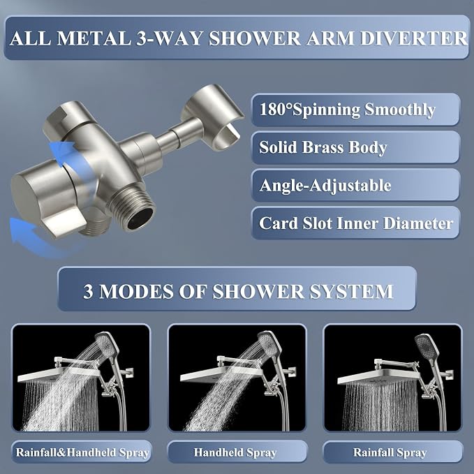 High Pressure Wide Rain Shower Head - Image 6