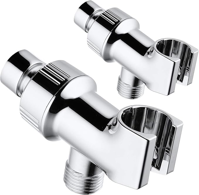 2PCS Universal Shower Head Holder, Adjustable Arm Mount Bracket, Brass Swivel by Pichrain