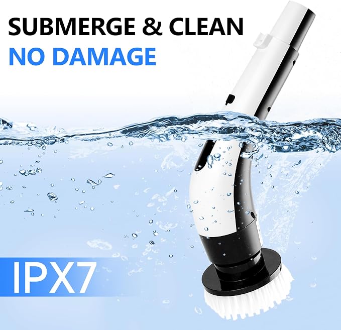 PUNOMO Electric Spin Scrubber, Cordless Waterproof Cleaning Brush - Image 6