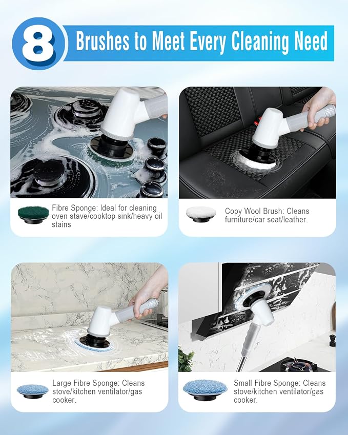 Electric Spin Scrubber Bathroom Scrubber - Image 6