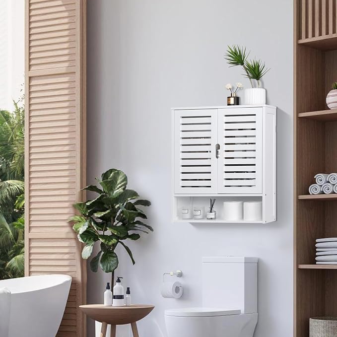 HYNAWIN White Organized Bathroom Storage Cabinet - Image 2