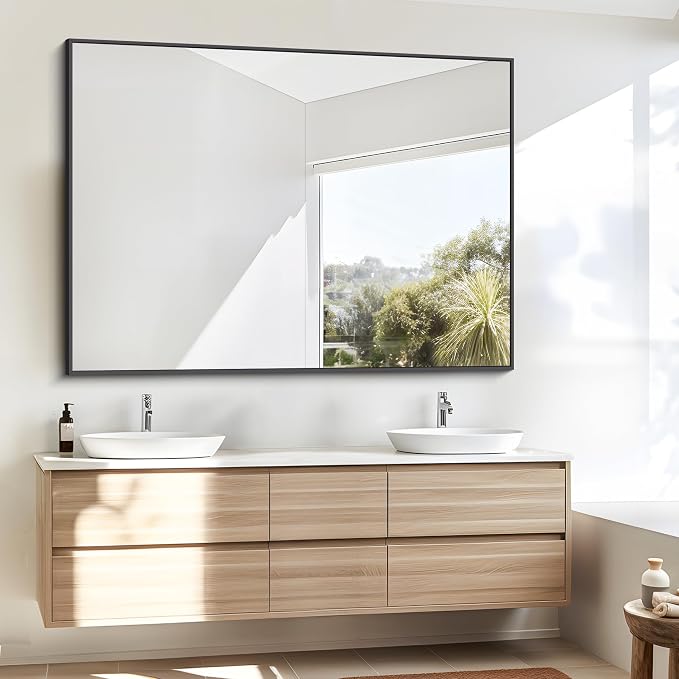BONEWEI Bathroom Mirror, 36x48 inch Large Wall Mirror - Image 2