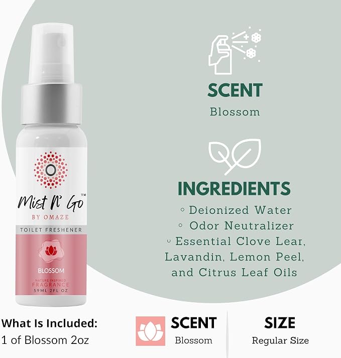 Mist N’ Go by Omaze Travel Bathroom Spray - Image 2