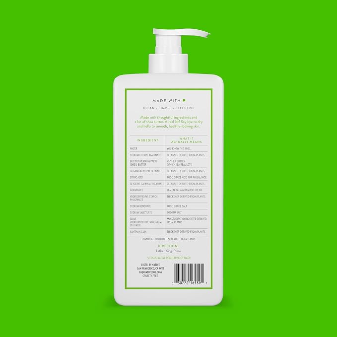 Native Moisturizing Body Wash Contains Naturally Derived Ingredients | - Image 2
