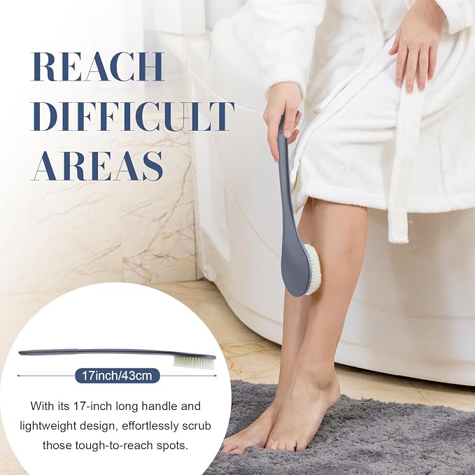 Back Scrubber for Shower, Shower Body Brush for Cleaning - Image 3