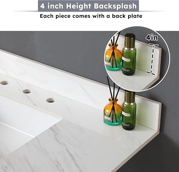 Montary 43"x 22" Bathroom Vanity Top - Image 5