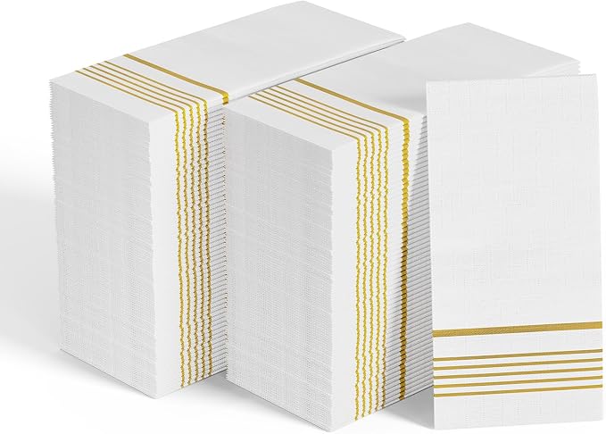 600 Pack Paper Napkins, 3-Ply Guest Towels Disposable Dinner Napkins, Soft and by JOLLYCHEF