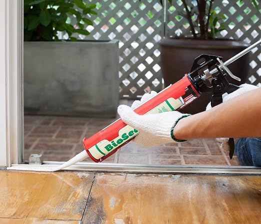 White BioSeal 100% Silicone Sealant Caulk Kitchen and Bath Grade, Waterproof - Image 6