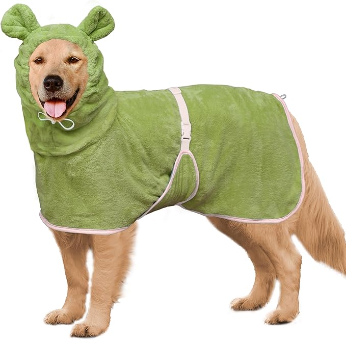 Dog Bathrobe Super Absorbent Towel Robe by HhiMyOct