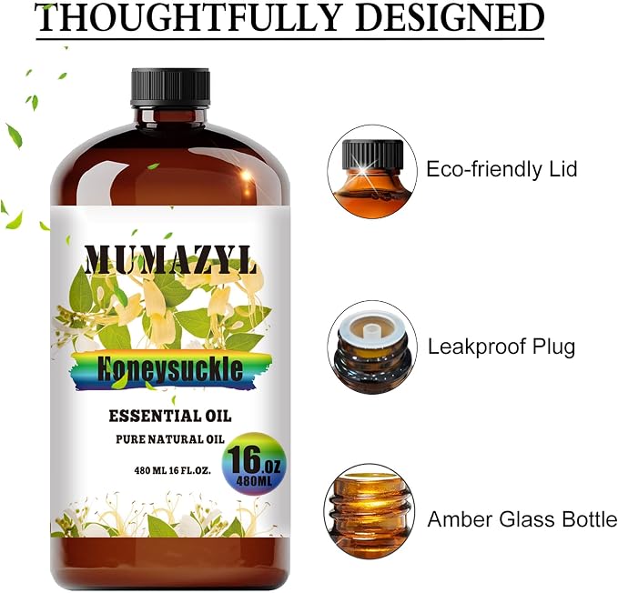 Honeysuckle Essential Oil, Honeysuckle Oil 16 Fl Oz 480ML - Image 2