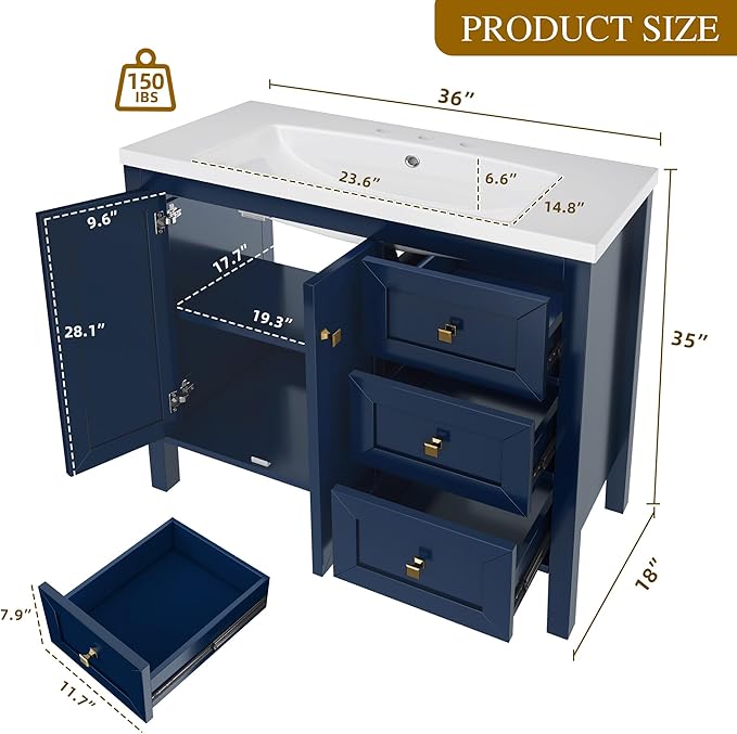 YITAHOME 36" Bathroom Vanity - Image 2