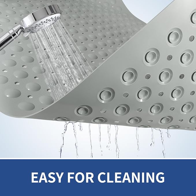 OTHWAY Large Shower Mat 34"x 23", TPE Non Slip Shower Mat - Image 5