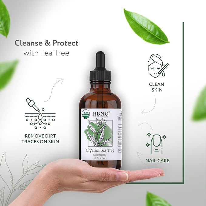 HBNO California Bottled Organic Tea Tree Oil - Image 2