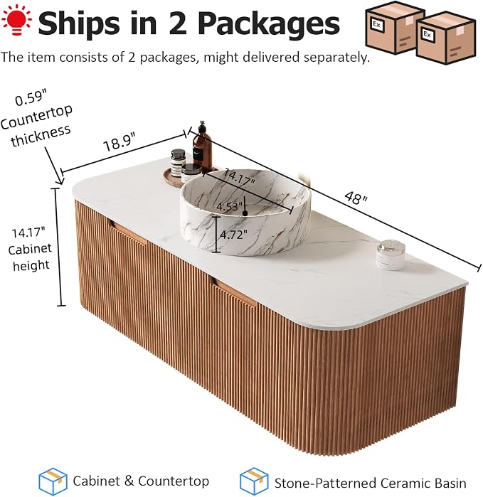 48" Floating Bathroom Vanity - Image 2