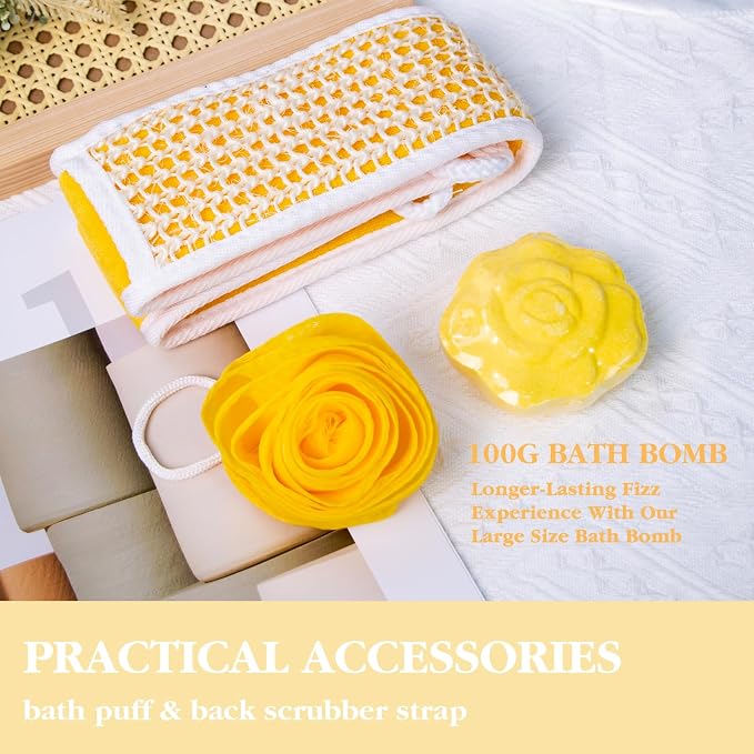 Gift Baskets, Spa Gifts for Women, Relaxation Self Care Spa Kit W/Bath Bomb - Image 6