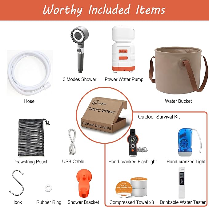 Portable Camping Shower Kits - Image 2