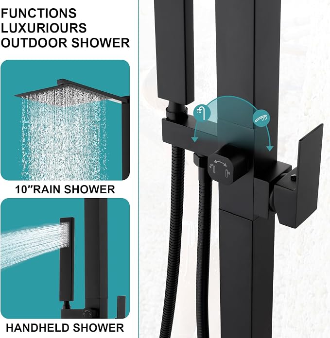Freestanding Outdoor Shower - Image 2