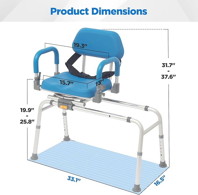 FSA/HSA Eligible Sliding Shower Chair - Image 7