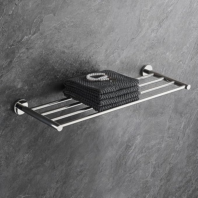 2-Tier Hotel Towel Racks for Bathroom, Wall Mounted Towel Shelf, 30 Inch - Image 7