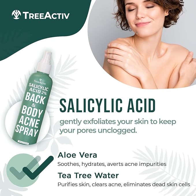 Salicylic Acid Back & Body Acne Spray, Back Acne Solution - Image 5