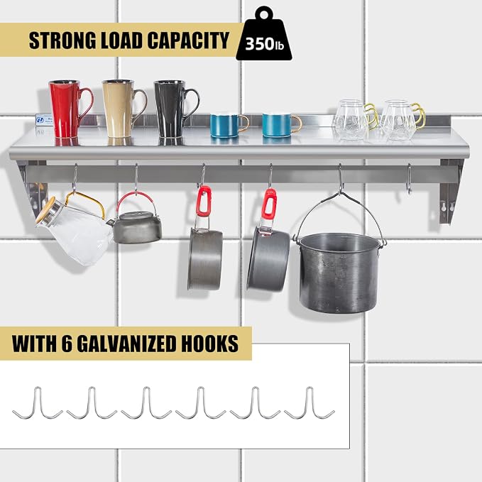 Hally Stainless Steel Shelf - Image 4