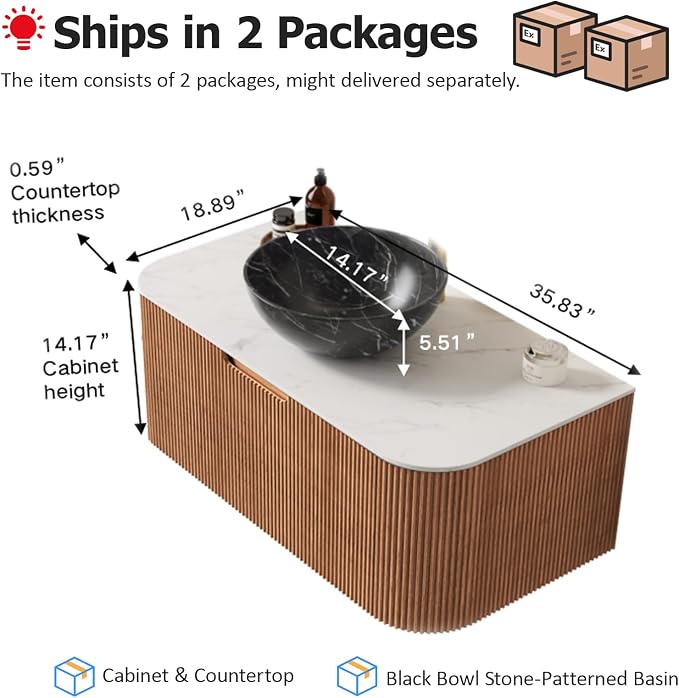 36" Floating Bathroom Vanity - Image 2