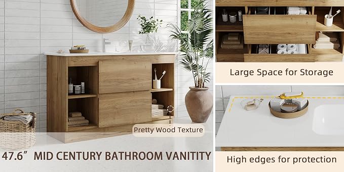 48 Inch Freestanding Bathroom Vanity - Image 5