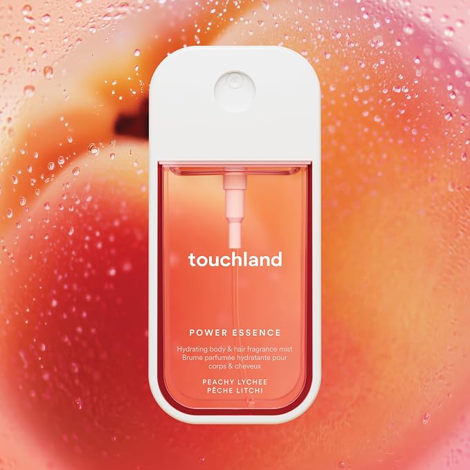 Touchland Hydrating Body & Hair Fragrance Mist, Peachy Lychee, 2 FL. OZ. Travel - Image 3