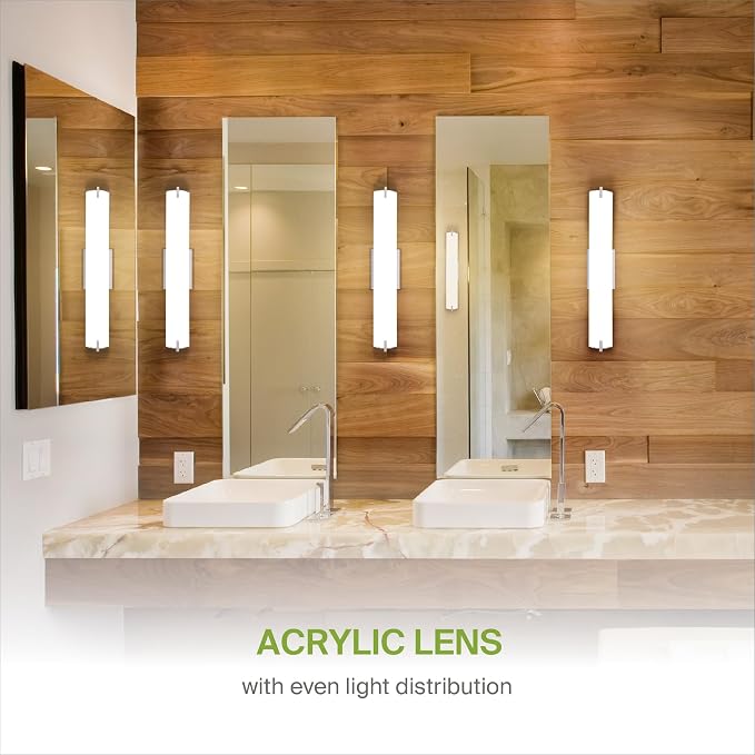 ASD LED 24" Vanity Wall Mount Light Fixture, Linear Bathroom Lighting Bar | 3CCT - Image 6