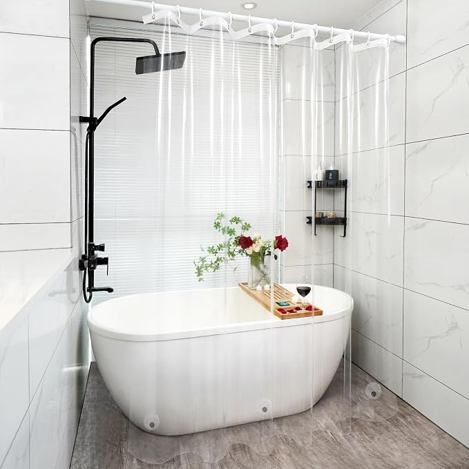 Waterproof Clear Shower Curtain Liner - Image 6
