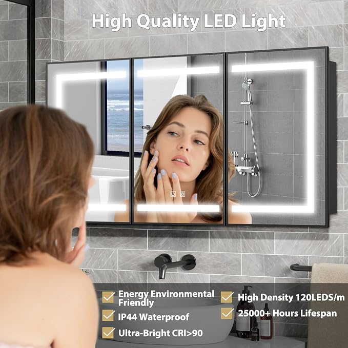 ROOMTEC Lighted Medicine Cabinet - Image 5