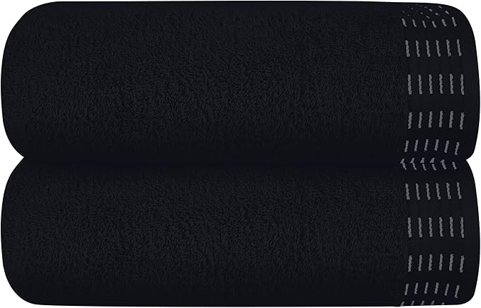 Cotton 2 Pack Oversized Bath Towel Set 28x55 inches, Large Bath Towels by Unknown
