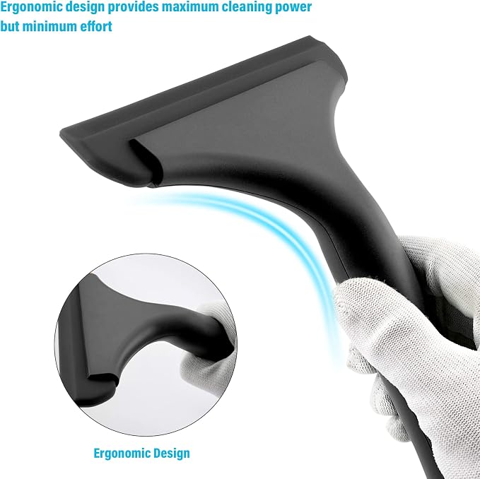 Gomake Small Silicone Squeegee Window Shower Squeegee Tool, Auto Water Blade - Image 2