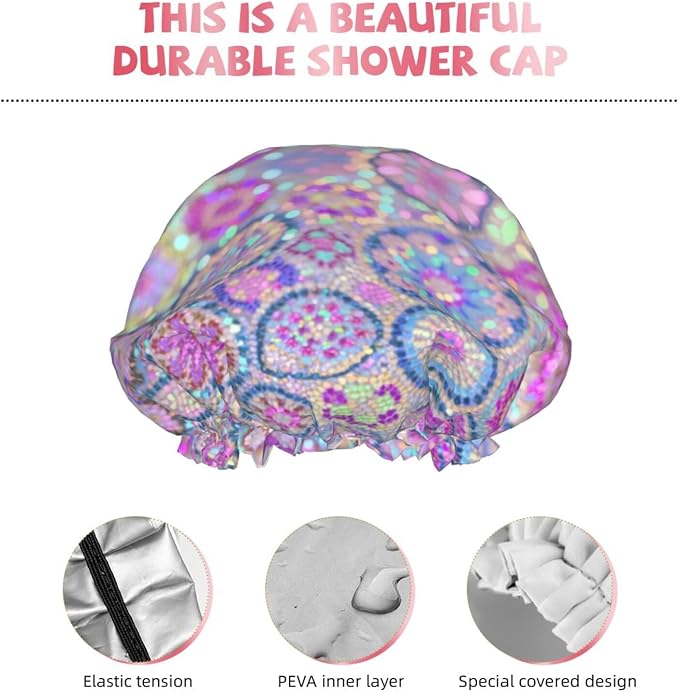 Double Layers Waterproof Shower Caps - Image 5