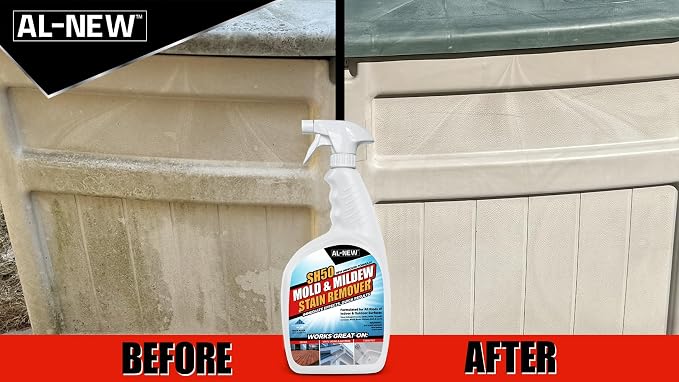 AL-NEW SH50 Mold and Mildew Stain Remover | Scrub Free Formula | Works Great on - Image 7