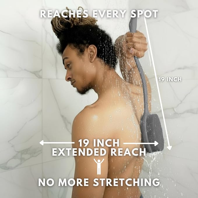 Long Handle Back Scrubber for Shower - Image 2