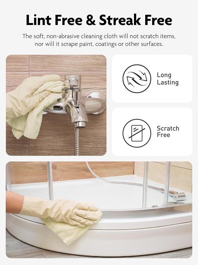 Fantasticlean Microfiber Cleaning Cloth Roll -30 Pack, Tear Away Microfiber - Image 5
