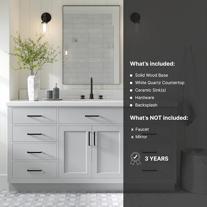 ARIEL 67" Grey Bathroom Vanity - Image 5