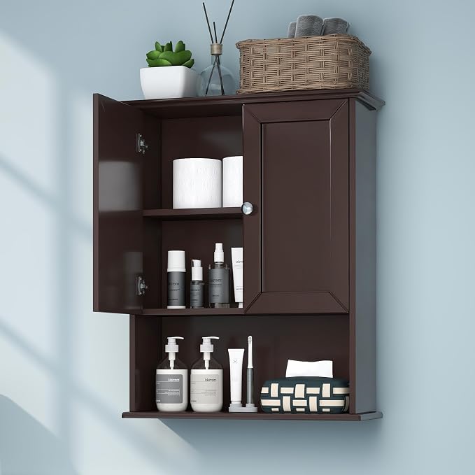 Bathroom Wall Cabinet Expresso Over Toilet Storage by VANIRROR