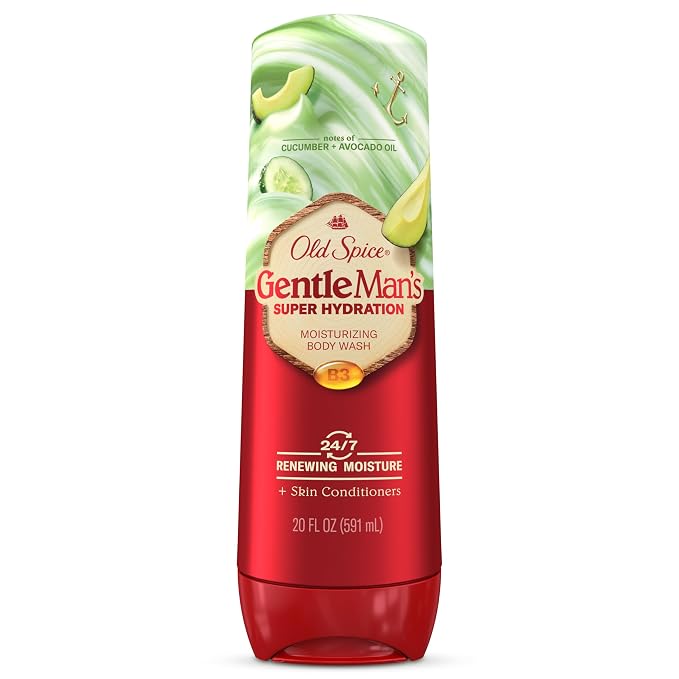 Old Spice Super Hydration Body Wash GentleMan’s Blend, Cucumber + Avocado Oil by OldSpice