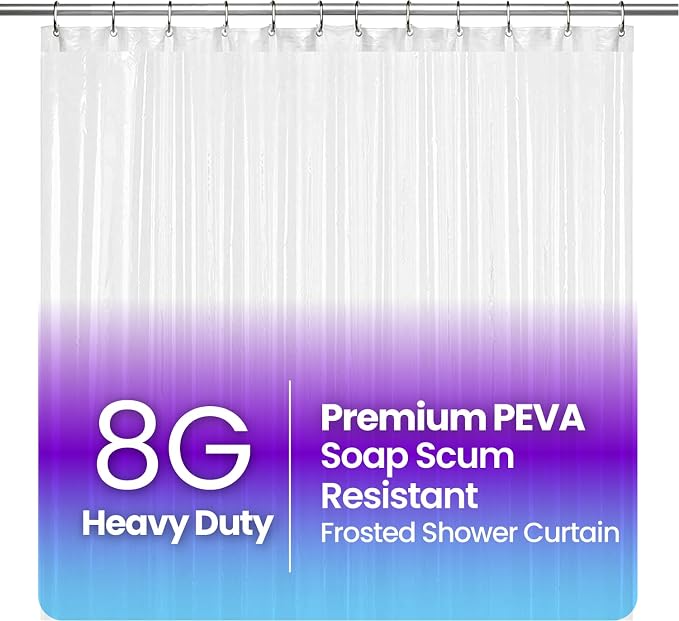 LiBa Waterproof Plastic Shower Curtain by Liba