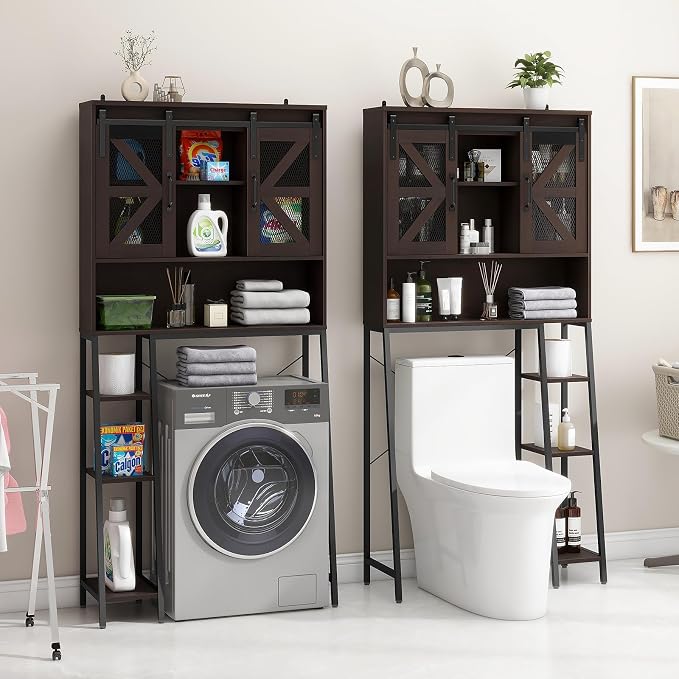 Over The Toilet Storage Cabinet, Farmhouse Storage Cabinet Over Toilet - Image 5