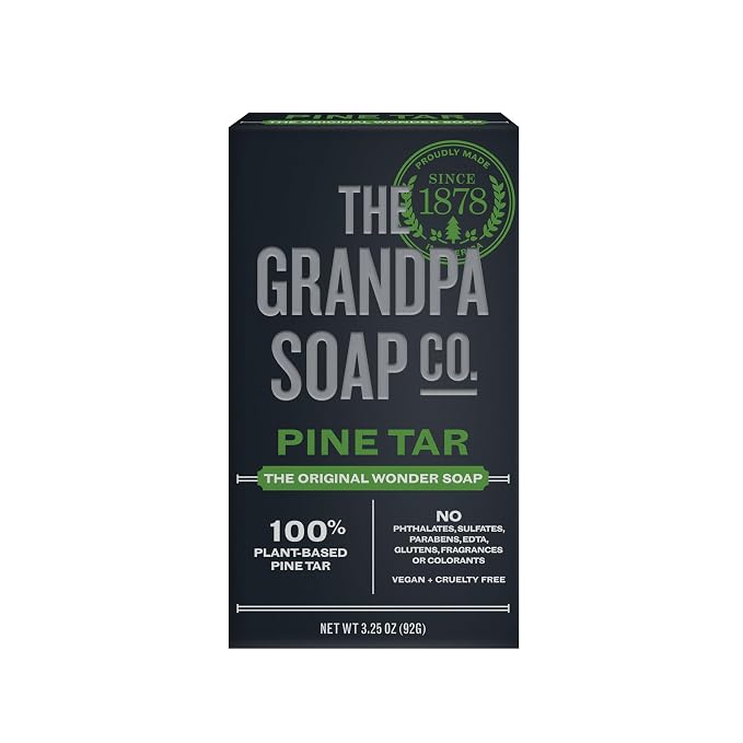 Grandpa's Pine Tar Soap Medium Size by TheGrandpaSoapCompany