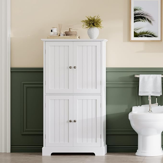ChooChoo Bathroom Floor Cabinet, Modern Bathroom Storage Cabinet - Image 2