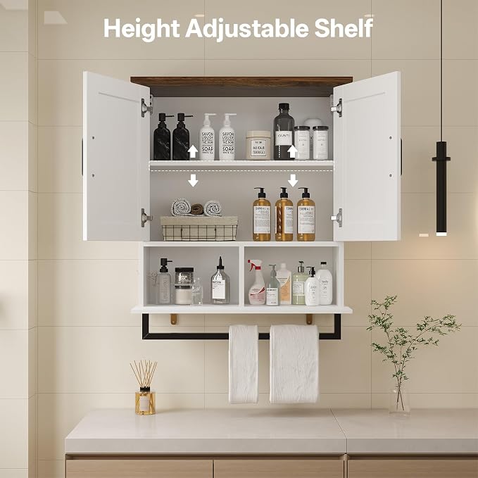 Farmhouse Bathroom Wall Cabinet - Image 3